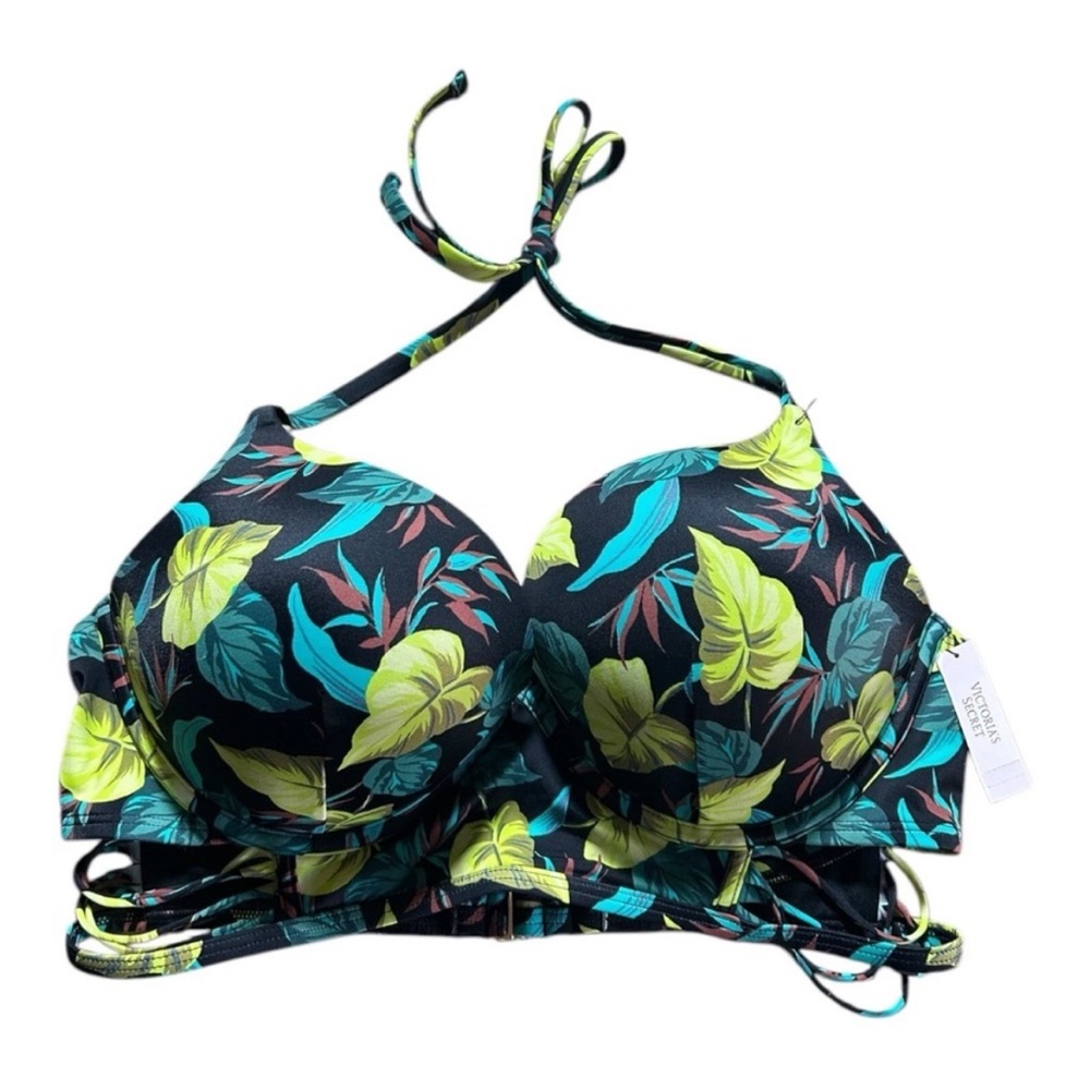 32A•Victoria's Secret Multicolor Bombshell Bikini Halter Swimsuit Top